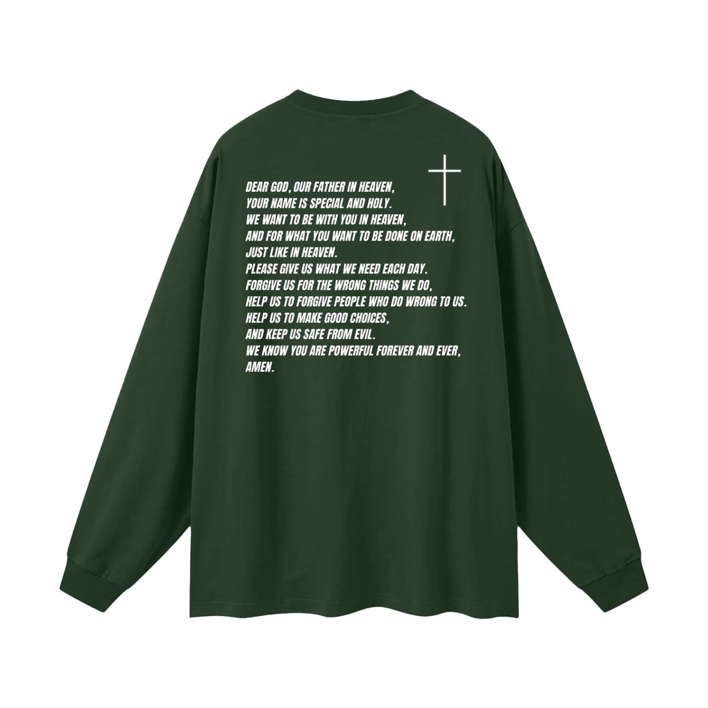 Our Father Scripture -  Long Sleeve T-Shirt